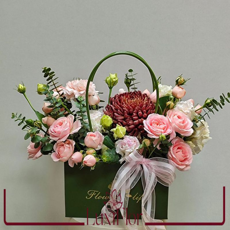 باکس گل رز مینیاتوری کد 1074