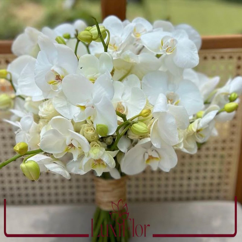 دسته گل عروس ارکیده کد 3013