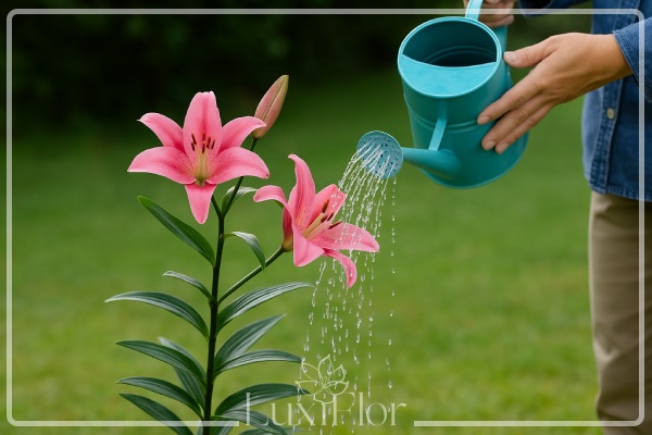 نحوه آبیاری گل لیلیوم
